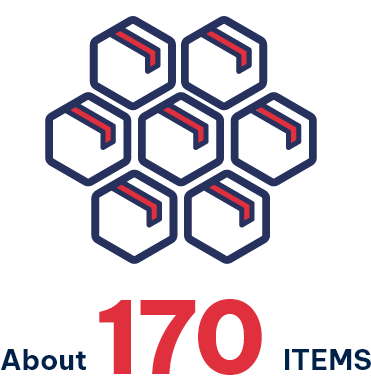 About 170ITEMS